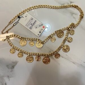 Gold Coin Charm Belt